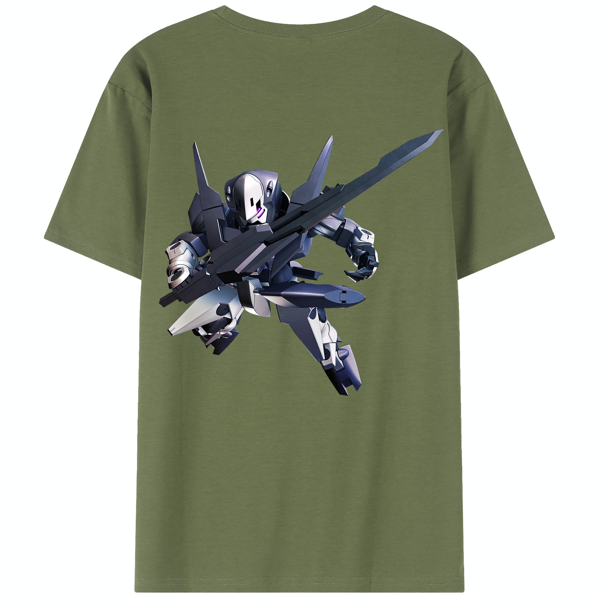 （画像用） 機動戦士ガンダム Mobile Suit Gundam 綿100％半袖Tシャツ（背面プリント）